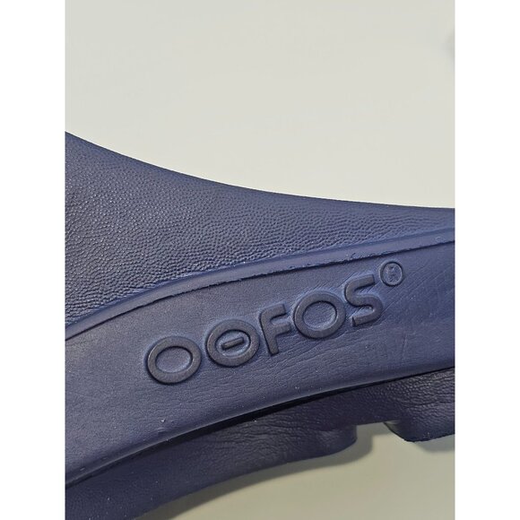 OOfos OOriginal Men's Navy Blue Ooahh Sport Slide Sandals Size M9/Wo's 11 2636 - Picture 9 of 16